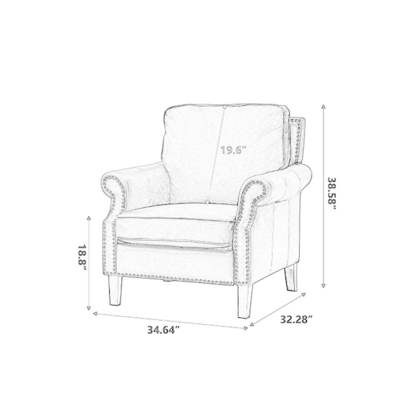 Red Barrel Studio® Bettejean Upholstered Armchair Wayfair